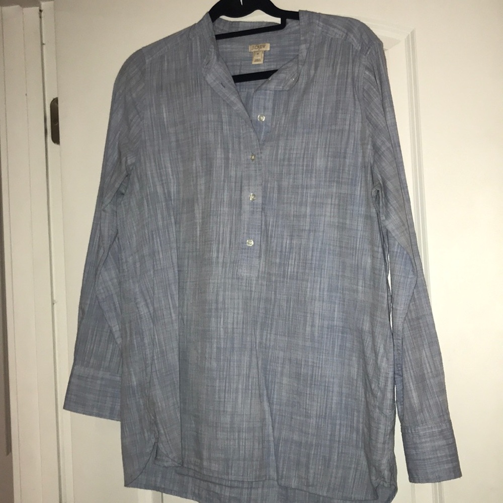 jcrew blue button down
